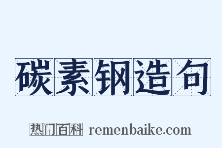 碳素钢造句是什么意思的图片